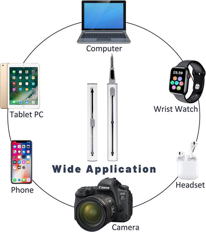 2023 Multifunctional Cleaning Kit for AirPods Pro and 1/2 with Soft Brush for Bluetooth Earphones Case (White 2.0)