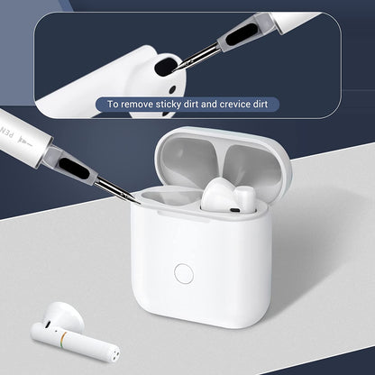 2023 Multifunctional Cleaning Kit for AirPods Pro and 1/2 with Soft Brush for Bluetooth Earphones Case (White 2.0)
