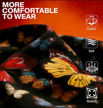 Lc-Dolida Bluetooth 5.4 Sleep Headphones Headband - Wireless Sports Earphones with Speaker and Microphone, Ideal for Women’s Sleep, Workout, Jogging, Yoga, Insomnia, Travel, and Meditation - Butterfly Design