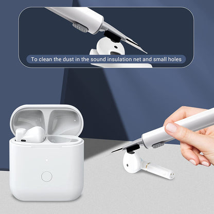 2023 Multifunctional Cleaning Kit for AirPods Pro and 1/2 with Soft Brush for Bluetooth Earphones Case (White 2.0)