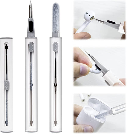 2023 Multifunctional Cleaning Kit for AirPods Pro and 1/2 with Soft Brush for Bluetooth Earphones Case (White 2.0)