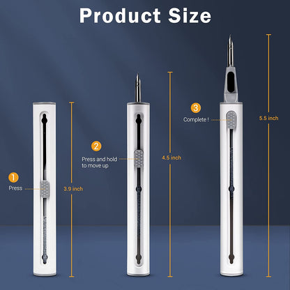 2023 Multifunctional Cleaning Kit for AirPods Pro and 1/2 with Soft Brush for Bluetooth Earphones Case (White 2.0)